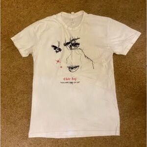 Next Level Apparel White Graphic Tee Band T-Shirt Choir Boy “You are One of Us”